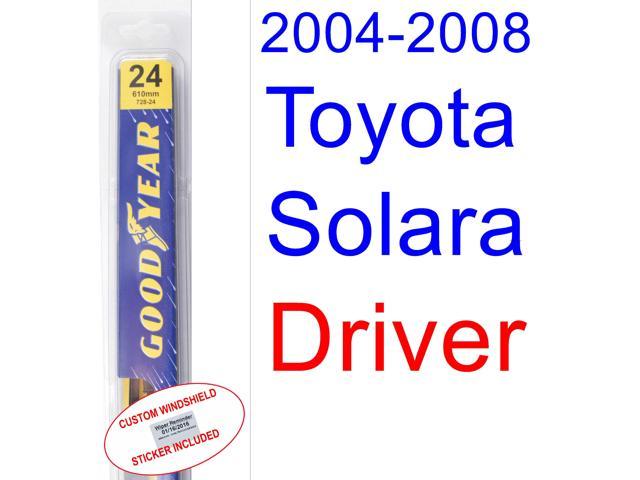 2007 Toyota solara wiper blades
