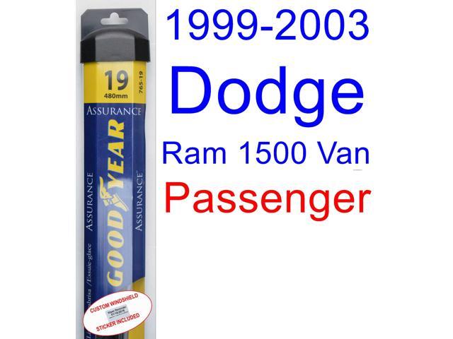 1999-2003 Dodge Ram 1500 Van Wiper Blade (Passenger) (Goodyear Wiper Blades-Assurance) (2000 2001 Dodge Ram 1500 Wiper Blade Size