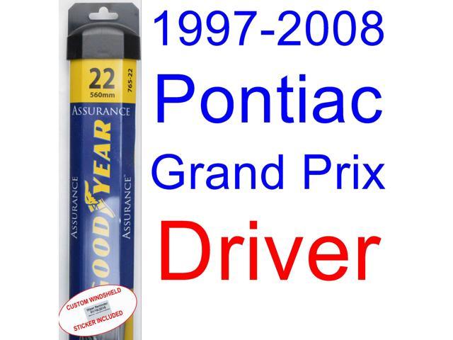 1997-2008 Pontiac Grand Prix Wiper Blade (Driver) (Goodyear Wiper Blades-Assurance) (1998,1999 2002 Pontiac Grand Am Windshield Wipers Size