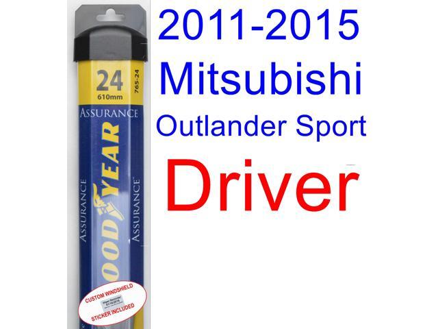 2011-2015 Mitsubishi Outlander Sport Wiper Blade (Driver) (Goodyear Wiper Blades-Assurance 2014 Mitsubishi Outlander Sport Wiper Blade Size