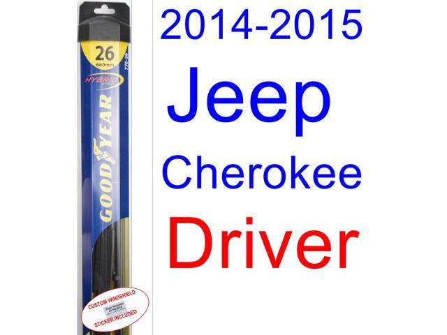 2014-2015 Jeep Cherokee Wiper Blade (Driver) (Goodyear Wiper Blades-Hybrid) - Newegg.com 2014 Jeep Grand Cherokee Limited Windshield Wiper Size