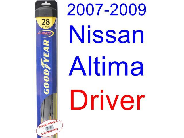 Wiper blade size for 2008 nissan altima coupe #9