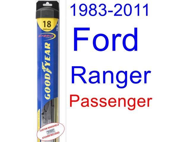 1983-2011 Ford Ranger Wiper Blade (Passenger) (Goodyear Wiper Blades