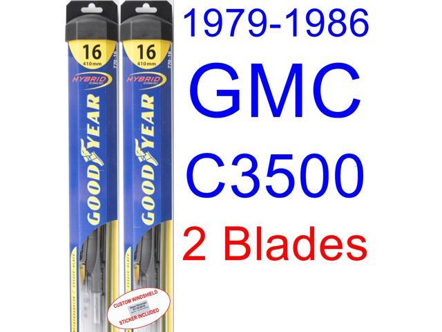 Windshield wiper blades 1981 gmc