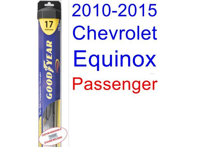 2010-2015 Chevrolet Equinox Wiper Blade (Passenger) (Goodyear Wiper Blades-Hybrid) (2011,2012 What Size Wiper Blades For 2013 Chevy Equinox