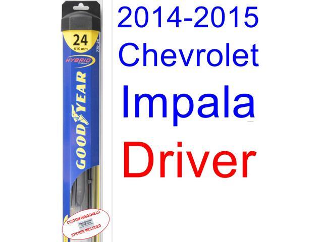 2015 Chevy Impala Lt Wiper Blade Size