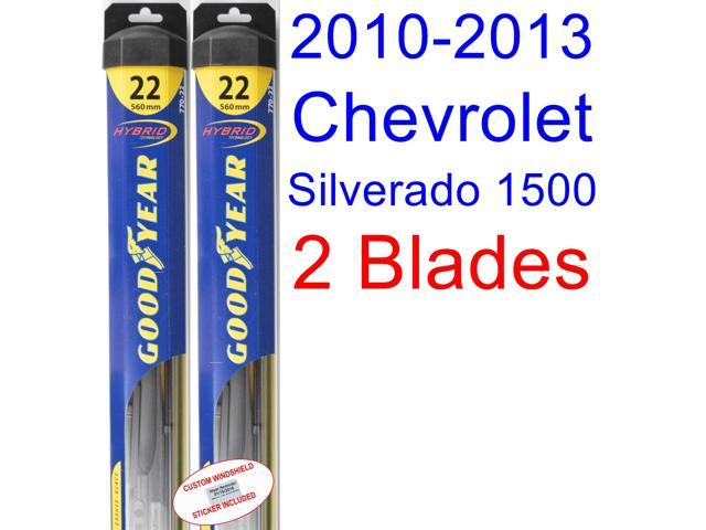 2010-2013 Chevrolet Silverado 1500 XFE Replacement Wiper Blade Set/Kit (Set of 2 Blades Wiper Blades For 2012 Chevy Silverado 1500
