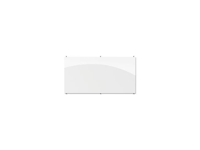 Visionary Magnetic Glass Board, Frameless, White Glossy ...