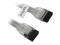OKGEAR 18" SATA 6 Gbps Cable, Straight to Straight W/ Metal Latch, Silver, Backward Compatible 3 Gbps and 1.5 Gbps