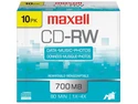 maxell 700MB CD-RW 10 Packs Disc Model 630011