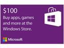 $100 Microsoft Windows Store Gift Card for