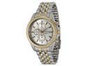 Seiko #SNDF04 Men's Two Tone Stainless Steel Silver Dial Chronograph Sports Watch