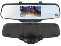 HP F720 Rearview Mirror Mount Dash Camera with 1296P Super HD and 4.3-Inch Display