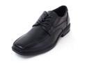 Alpine Swiss Mens Dress Shoes Leather Lined Lace up Oxfords Baseball Stitched - Black