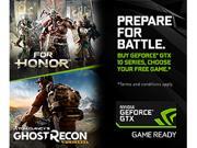 Buy select GeForce GTX 10-series graphic cards, desktop PCs, or laptops and get your choice of For Honor or Ghost Recon: Wildlands.
