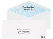 Gummed Seal Security Tint Business Envelope Executive Style 10 White 500 Box