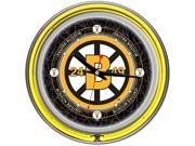 NHL NHL1400 BBV Vintage Boston Bruins Neon Clock 14 inch Diameter