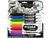 Sanford 1779005 Stained By Sharpie Fabric Markers 8 Pkg Assorted Colors