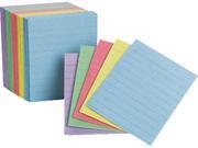 Oxford 10010 Ruled Mini Index Cards 3 x 2 1 2 Assorted 200 Pack