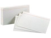 Tops Pendaflex 51 Ruled Index Cards 5 x 8 White 100 per Pack