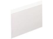 Tops Pendaflex 99375 Self Adhesive Vinyl Pockets 3 x 5 Clear Front White Backing 100 box