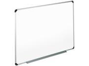 Universal 43723 Dry Erase Board Melamine 36 x 24 White Black Gray Aluminum Plastic Frame
