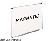 Universal 43732 Magnetic Dry Erase Board Melamine 24 x 18 White Aluminum Plastic Frame
