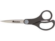 Universal 92008 Economy Scissors 7 Length Straight Handle Stainless Steel Black