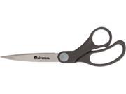 Universal 92010 Economy Scissors 8 Length Bent Handle Stainless Steel Black