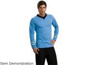 Rubies Costume Co R888983 L Star Trek Classic Adult Deluxe Blue Shirt Size Large