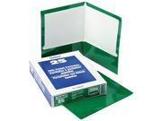 Tops Pendaflex 51717 High Gloss Laminated Paperboard Folder 100 Sheet Capacity Green 25 Box