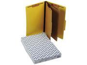 Tops Pendaflex 2257Y Pressguard Classification Folders Legal 6 Section Yellow 10 box