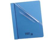 Tops Pendaflex 55801 Clear Front Report Cover Tang Clip Letter 1 2 Capacity Blue 25 per Box