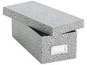 Tops Pendaflex 40588 Reinforced Board Card File with Lift Off Lid Holds 1200 3 x 5 Cards Black White