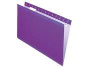 Tops Pendaflex 415315VIO Reinforced Hanging Folders Kraft Legal Violet 25 per Box