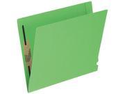 Tops Pendaflex H10U13GR Two Ply Expansion Folders with 2 Fasteners Straight Cut End Tab Ltr GN 50 Box