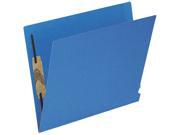 Tops Pendaflex H10U13BL Two Ply Expansion Folders with 2 Fasteners Straight Cut End Tab Ltr Blue 50 Bx