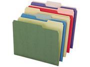 Tops Pendaflex 04350 Recycled Paper File Folders .33 Cut Top Tab Letter Assorted 50 Box