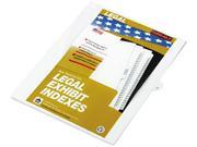 Kleer Fax 81122 80000 Series Legal Index Dividers Side Tab Printed 12 25 Pack