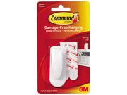 3M MMM17005 Spring Clip w Command Adhesive 1 Clip 2 Strips White