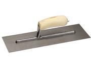 Marshalltown FT367 5 X 13 Finishing Trowel With Curved Wood Handle