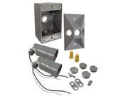 Bell Outdoor 5818 5 75 To 150 Watt Gray Rectangular Dual Lampholder Kits