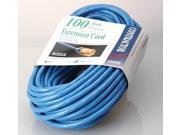 Coleman Cable 02369 06 100 16 3 Blue Hi Visibility Low Temp Outdoor Extension Cord