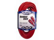 Coleman Cable 02408 50 14 3 Red Extension Cord
