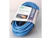 Coleman Cable 02368 06 50 16 3 Blue Hi Visibility Low Temp Outdoor Extension Cord