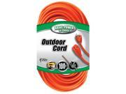 Coleman Cable 02309 100 16 3 Round Orange Extension Cord