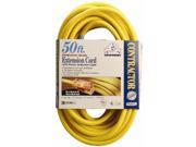 Coleman Cable 01698 50 12 3 Yellow American Contractor™ Single Tap Outdoor Extension Cord