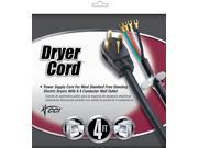 Coleman Cable 09154 4 Black Dryer Cord