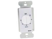 Coleman Cable 59717 White 60 Minute In Wall Spring Wound Countdown Timer