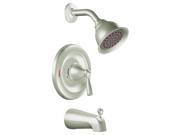 Moen 82910CBN Classic Brushed Nickel BanburyÂ® Single Handle Posi TempÂ® Tub Shower Faucet